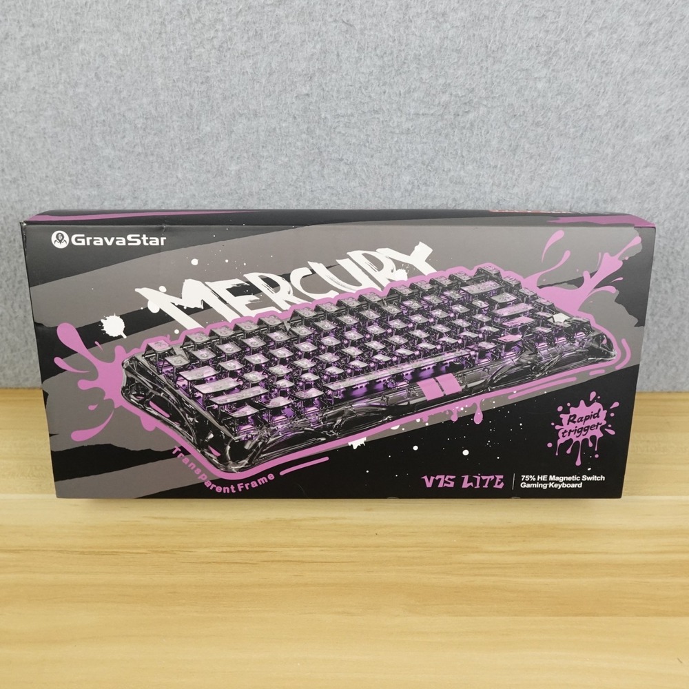 GravaStar Mercury V75 Lite Hall Effect Magnetic Gaming Keyboard – 8KHz Rapid